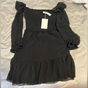 Aritzia wilfred new tempest dress color black size XS